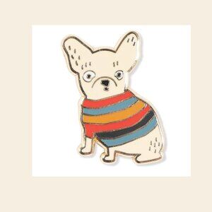 Pet Shop by Fringe Studio Weird Frenchie Enamel Pin | BFF Collection | NWT